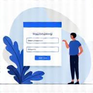 Illustration of a signup form